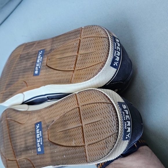 Sperry Halyard 2-Eye Boat Shoes, Men’s 14, EUC, blue canvas - Picture 13 of 13